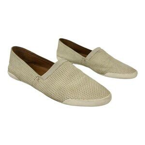 Frye Womens Size 9 Melanie Diamond Embossed Leather Slip On Sneaker